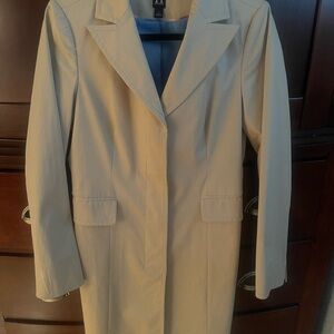 Tommy Hilfiger Cream Trench Coat